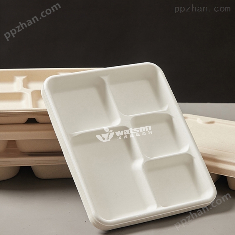 可降解一次性餐具五格快餐盒学生饭盒餐盒