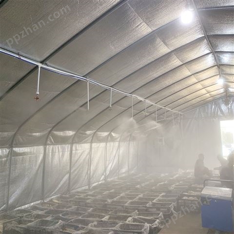 食用菌大棚湿度控制之喷雾加湿系统